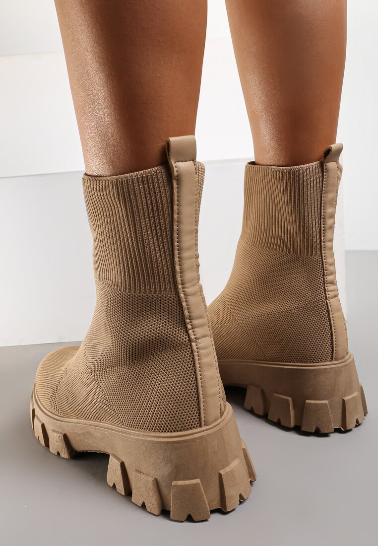 Темно-Бежеві Черевики, Бежевий 
Темно-Бежеві Черевики, Бежевий