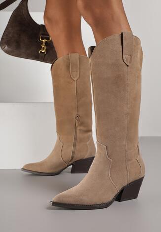 Темно-Бежеві Чоботи