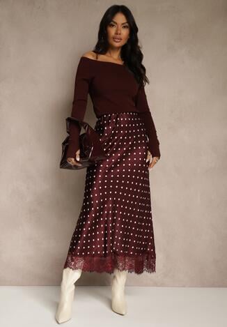 Бордова Спідниця