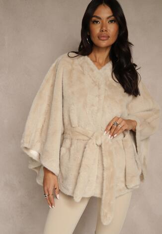 Бежеве Пончо