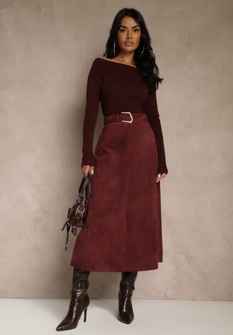 Бордова Спідниця