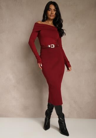 Бордова Спідниця