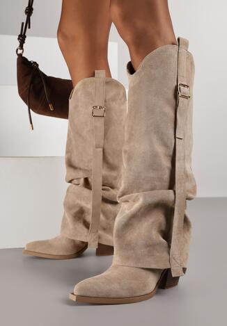 Темно-Бежеві Чоботи