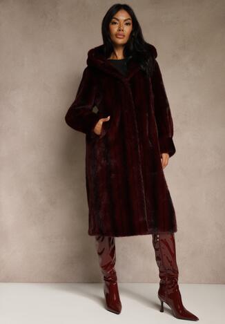 Бордове Пальто