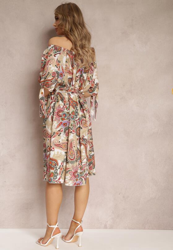 Бежево-Біла Сукня 3