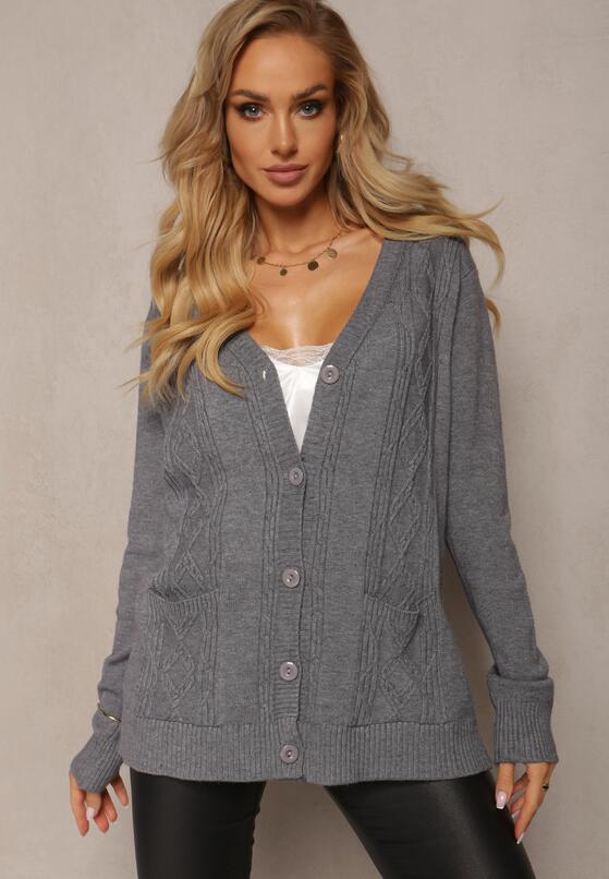 Сірий Кардиган 4