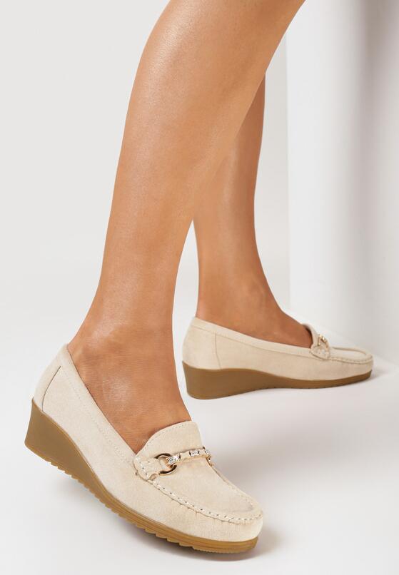 Бежеві Напівчеревики 1