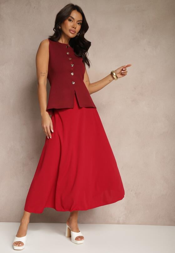 Бордова Спідниця 1