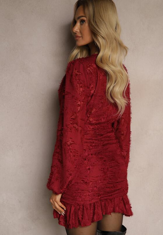 Бордова Сукня 3