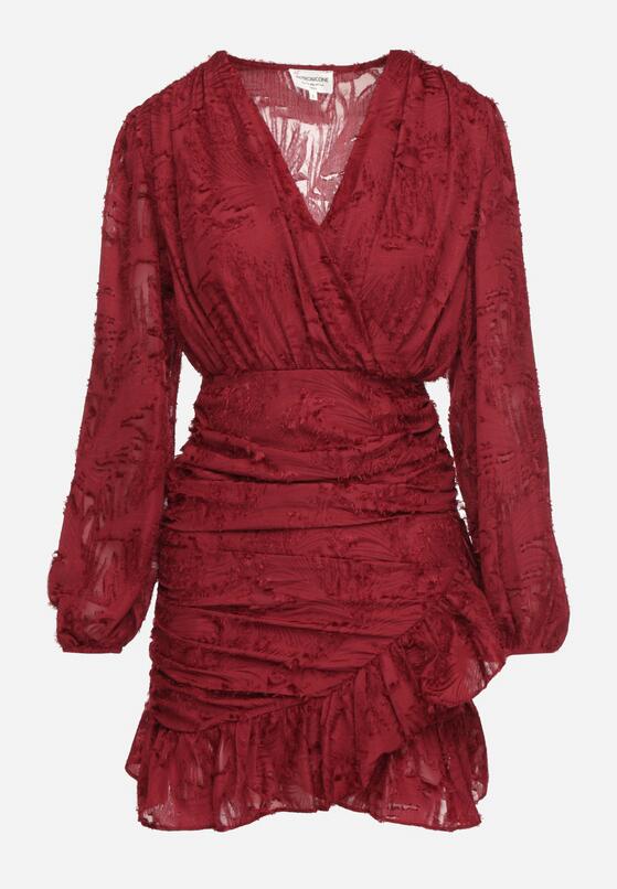 Бордова Сукня 6