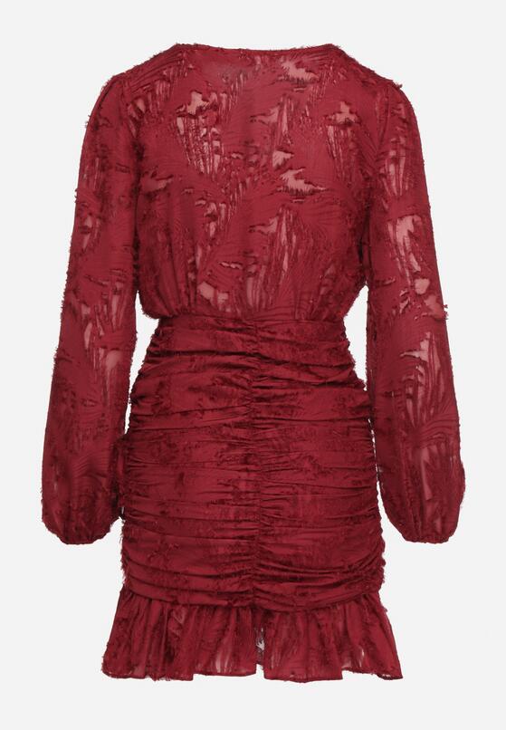 Бордова Сукня 7