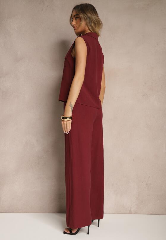 Бордовий Повсякденний Комплект 3