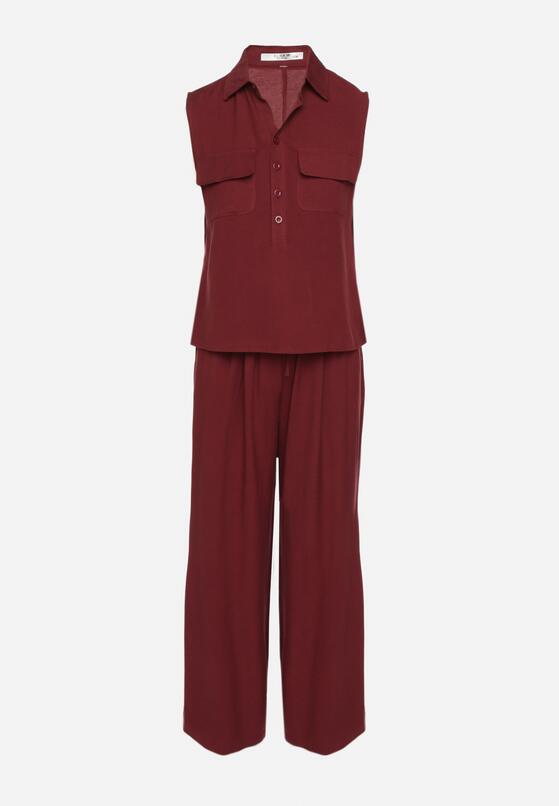 Бордовий Повсякденний Комплект 6