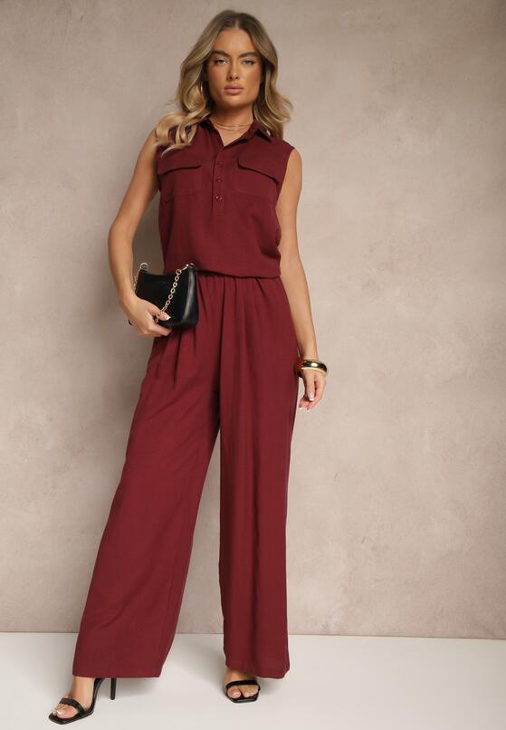 Бордовий Повсякденний Комплект 2