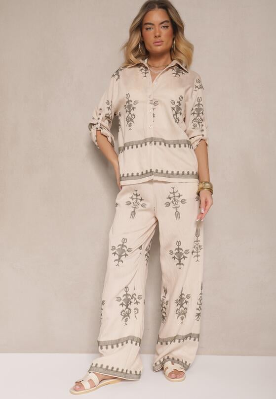 Бежевий Повсякденний Комплект 2