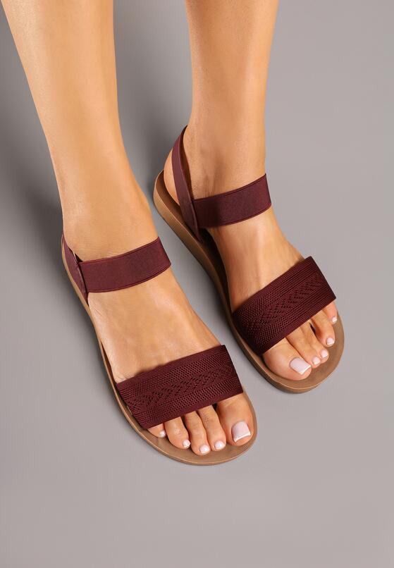 Бордові Сандалі 3