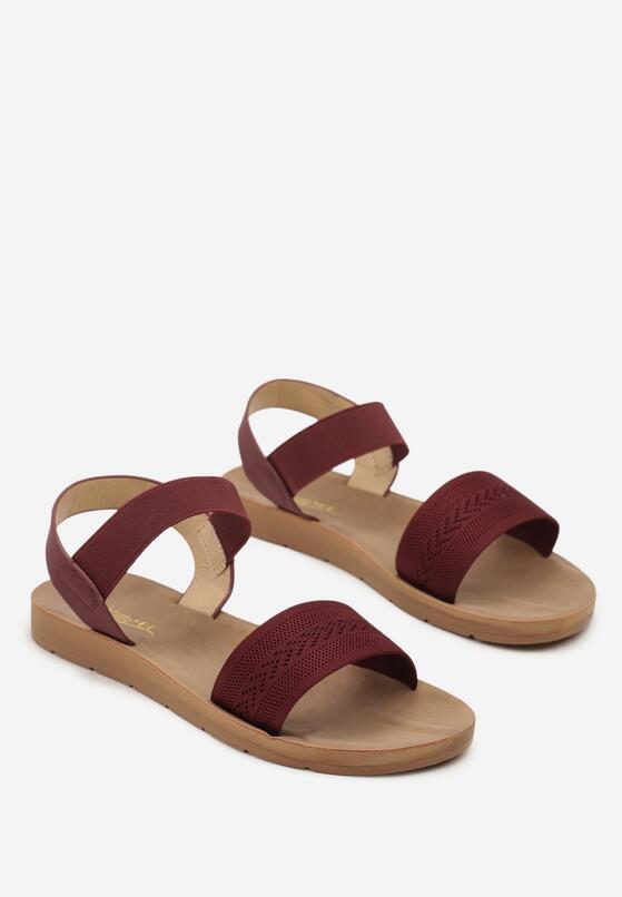 Бордові Сандалі 5