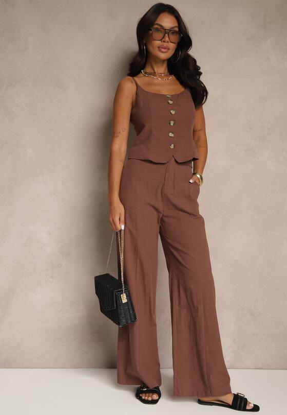 Коричневий Повсякденний Комплект 1