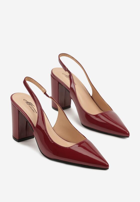 Бордові Босоніжки 5