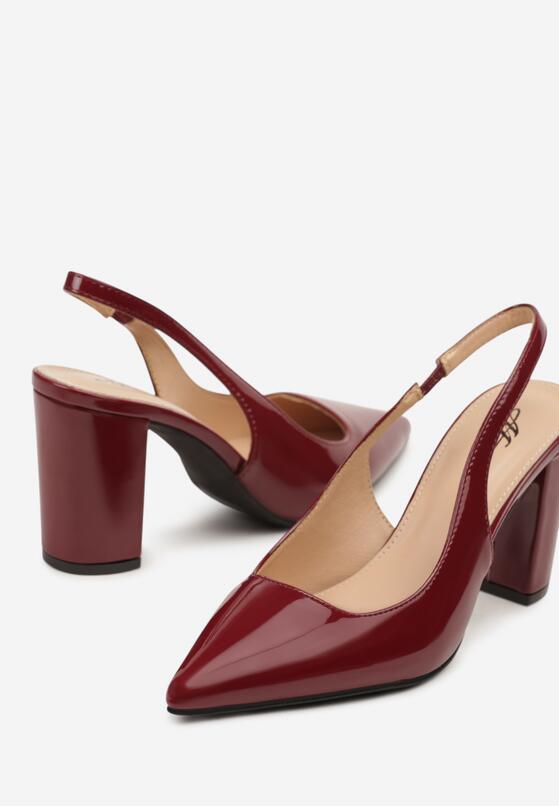 Бордові Босоніжки 6