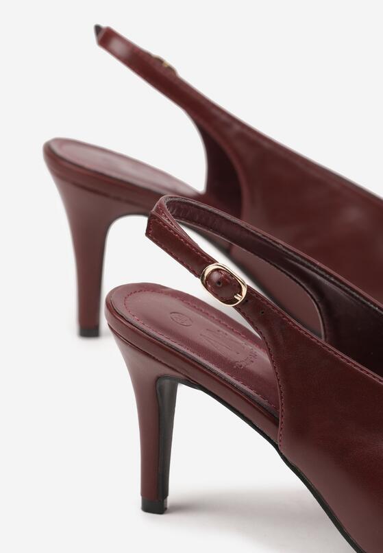 Бордові Босоніжки 6