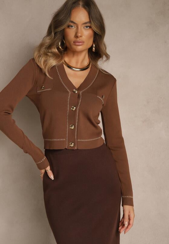 Коричневий Кардиган 1