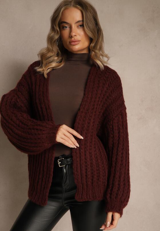 Бордовий Кардиган 4