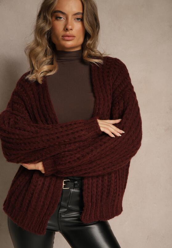 Бордовий Кардиган 1