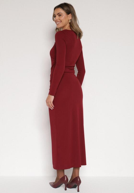 Бордова Сукня 3