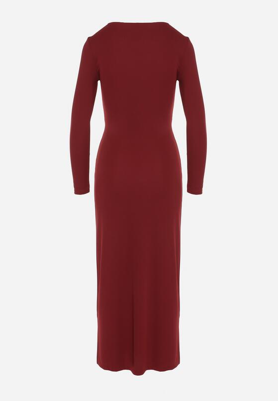 Бордова Сукня 7