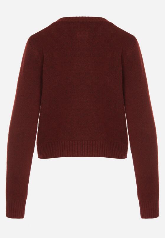 Бордовий Кардиган 7