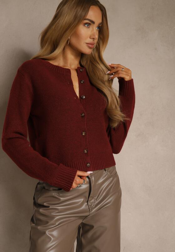 Бордовий Кардиган 1