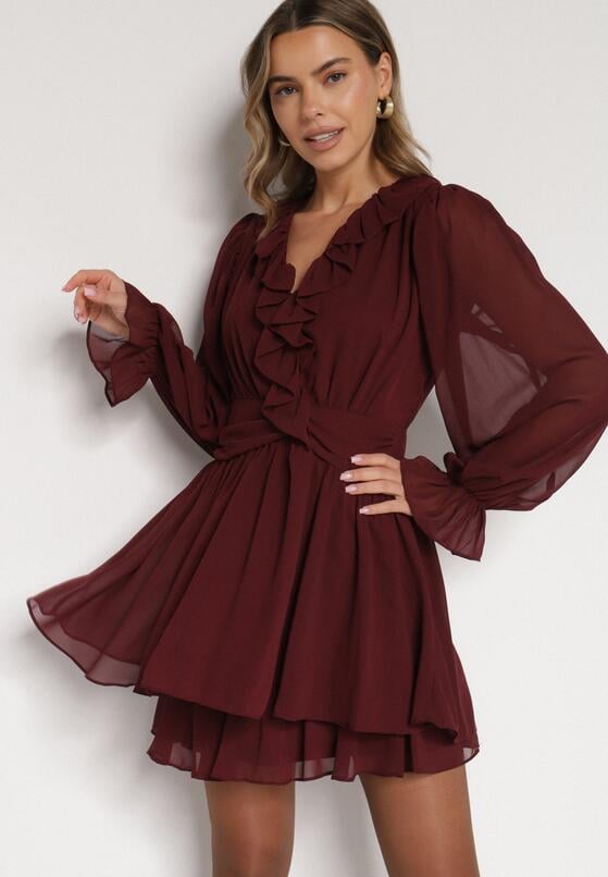 Бордова Сукня 1