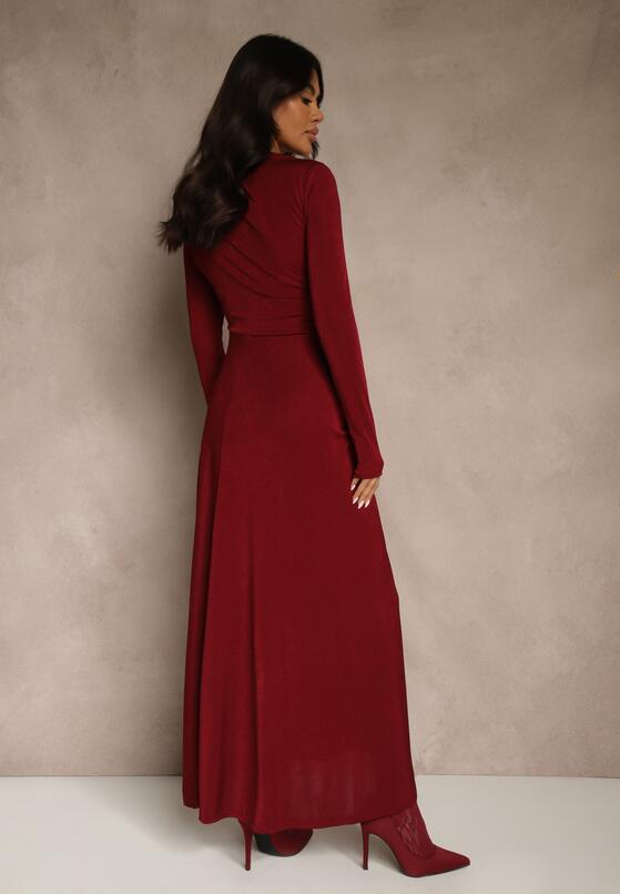 Бордова Сукня 3