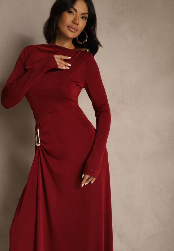 Бордова Сукня 4