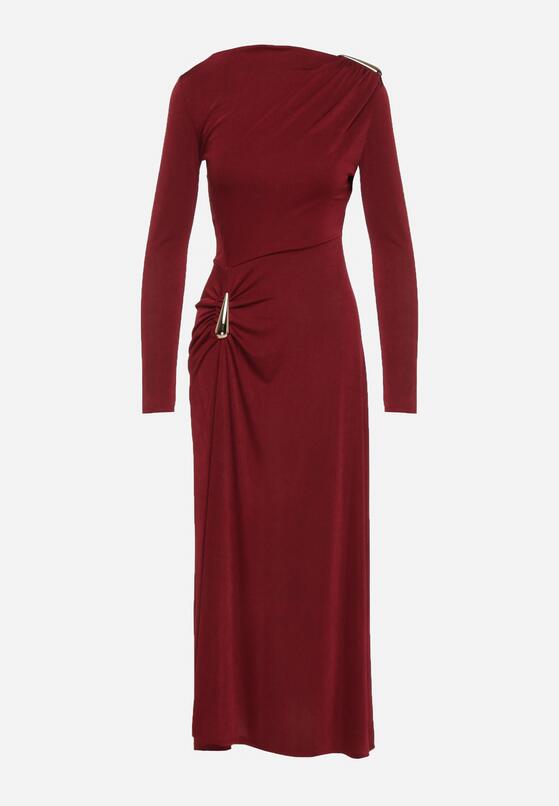 Бордова Сукня 6