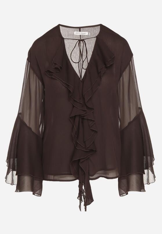 Коричнева Блузка 6