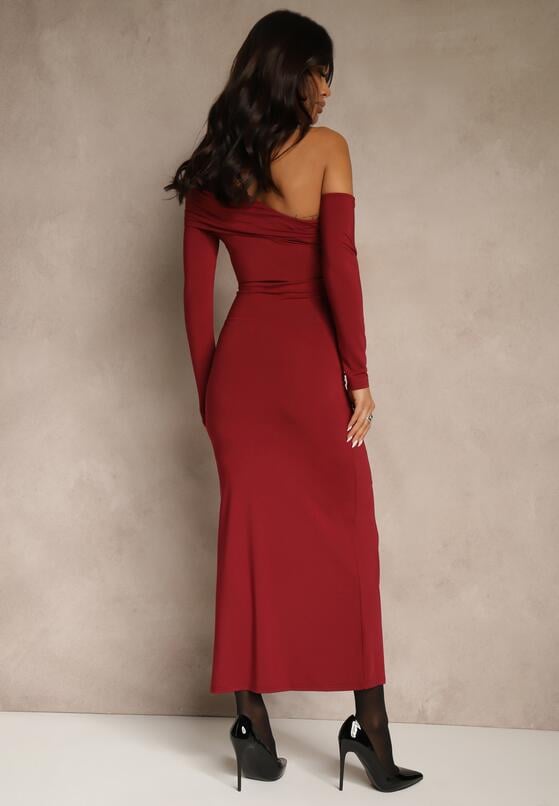 Бордова Сукня 3