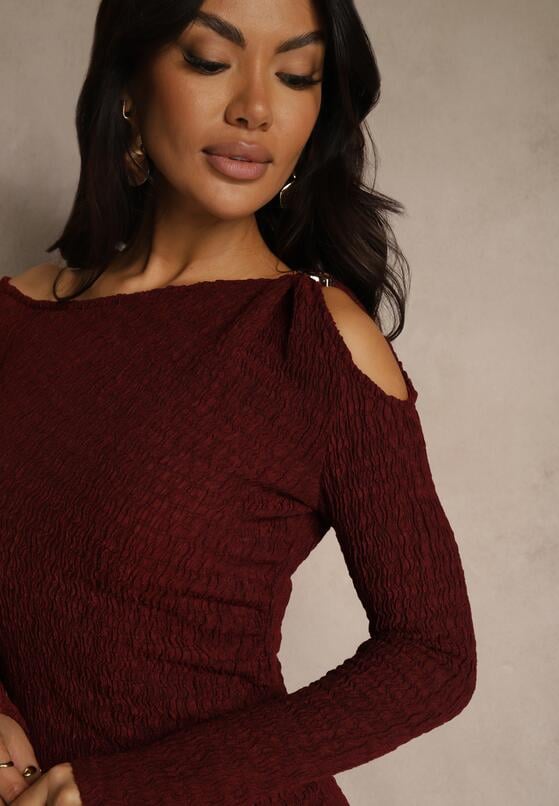 Бордова Сукня 5