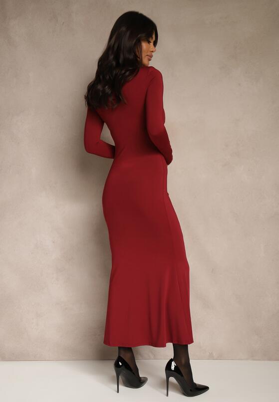 Бордова Сукня 3