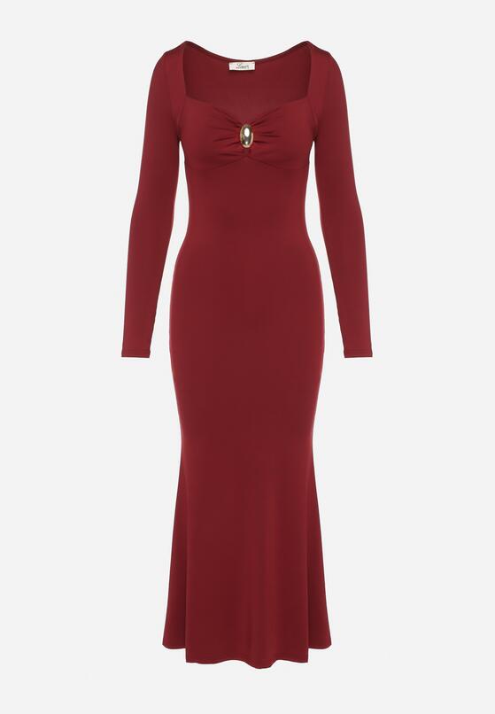 Бордова Сукня 6