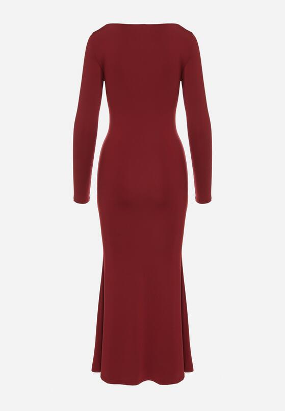 Бордова Сукня 7