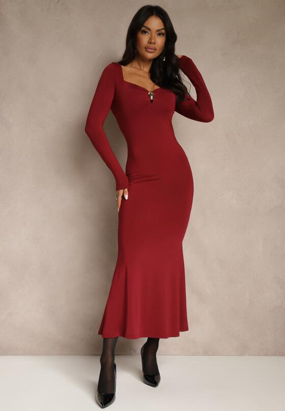 Бордова Сукня 1