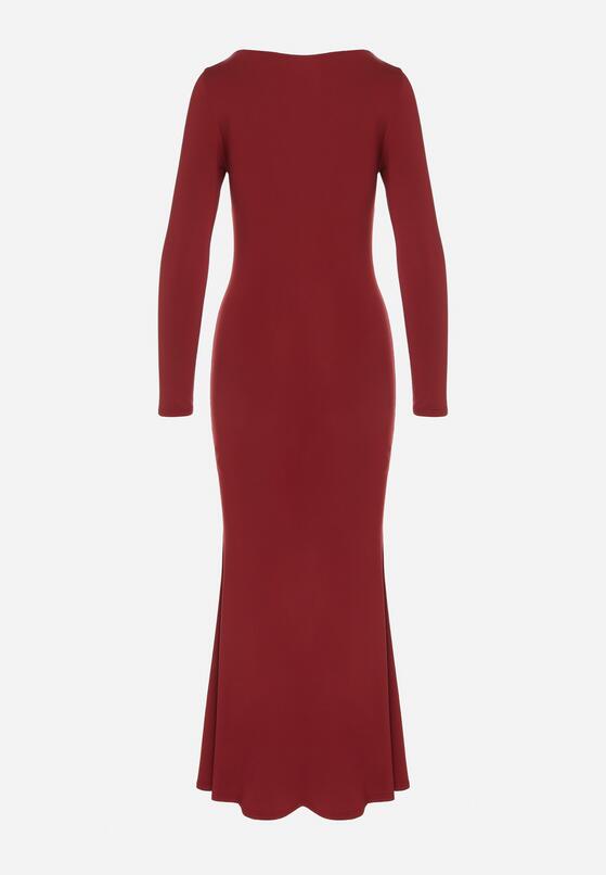 Бордова Сукня 7