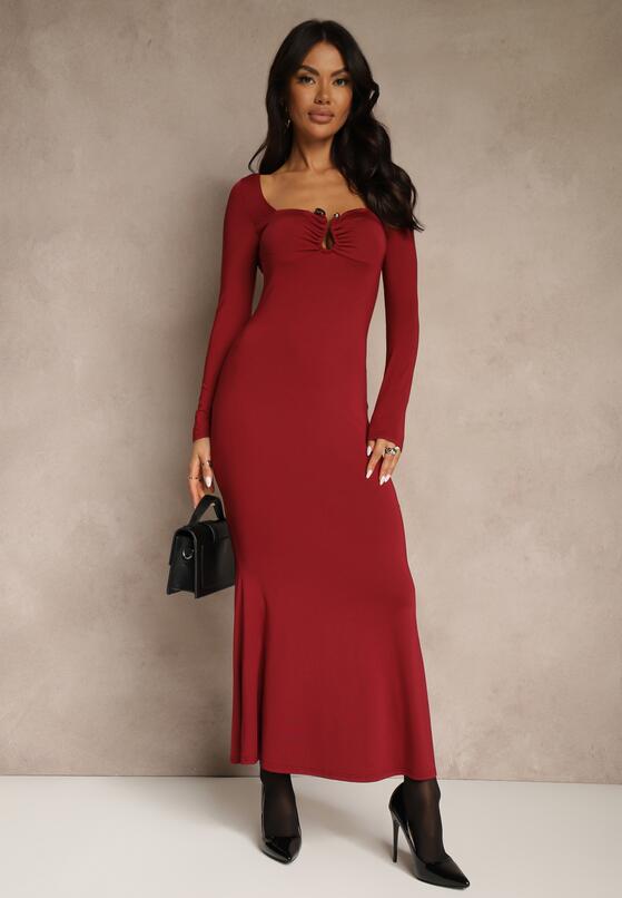 Бордова Сукня 1