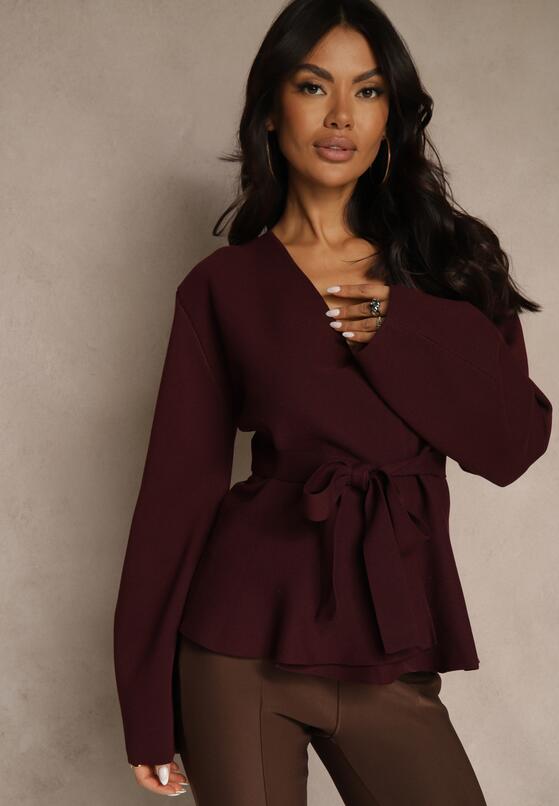 Бордовий Кардиган 4