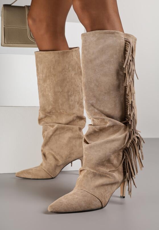 Темно-Бежеві Чоботи 1