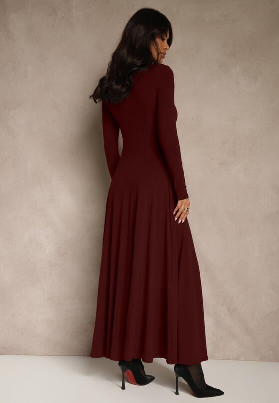 Бордова Сукня 3