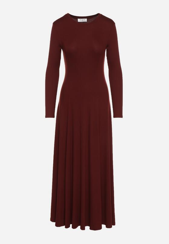 Бордова Сукня 6