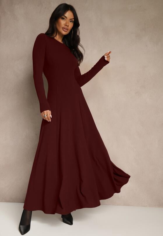 Бордова Сукня 1